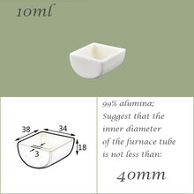 Laden Sie das Bild in den Galerie-Viewer, 【Lab Essential】99% Alumina Boat, 1600-1750°C High-Temperature Resistant, Half-Round Mullite Crucible，10~1000ml