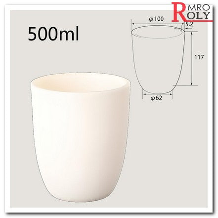 High-Purity Alumina Ceramic Crucibles for Lab & Industrial Use - 3ml to 3500ml, Multiple Sizes (P10003-P13500)