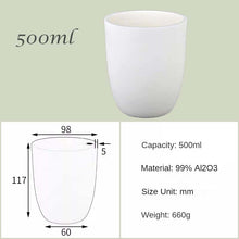 Charger l&#39;image dans la galerie, 500ml-1500ml High capacity Alumina Crucibles High Form，High-Temperature &amp; Corrosion-Resistant 99% Alumina Crucibles - High Form