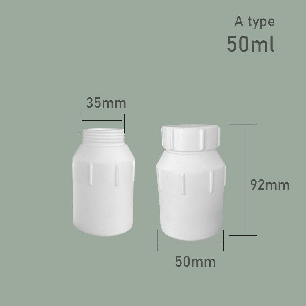 25ml/50ml Temperature-Resistant PTFE Narrow-Mouth Bottle Chemically Resistant Teflon Wide-Mouth Bottle