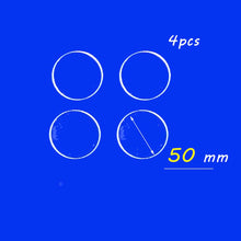 Load image into Gallery viewer, 4pcs-φ50mm  RolyIndCustom Custom Transparent Quartz Glass - UV Transmitting, High-Temperature Stable, Acid and Alkali Resistant