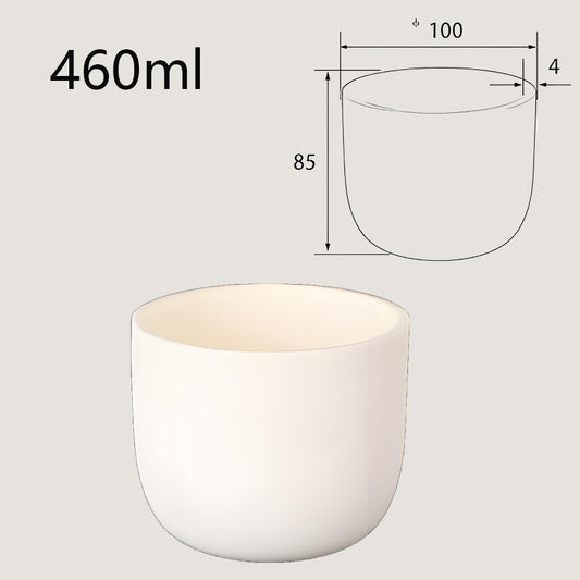 460ml High-Temperature and Corrosion-Resistant Alumina Crucible, Industrial Grade