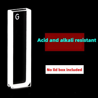 3mm Path Length Glass Cuvette - High Transmittance, Fused Powder Process, German Imported Material, 1.05ml Capacity, Two-Sided Illumination