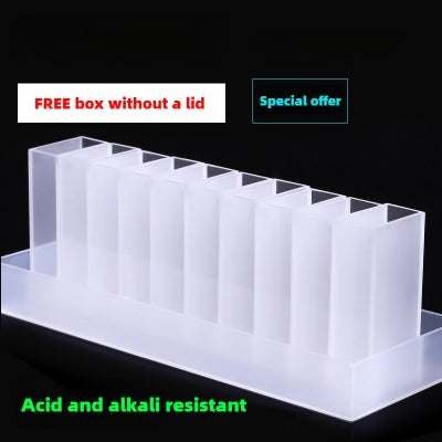 20mm Path Length Glass Cuvette - High Transmittance, 7ml Capacity, Two-Sided Illumination, Spectrophotometer Cuvette