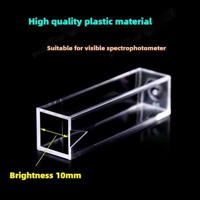 Disposable Plastic Cuvettes - 4.5ml Capacity, 10mm Path Length, High-Quality, Two-Sided Illumination, Bulk Purchase