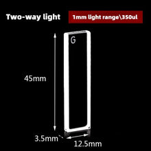 Load image into Gallery viewer, High Transmittance Glass Cuvette Set - 1mm Path Length, 350μL Capacity, Two-Sided Illumination, Acid &amp; Alkali Resistant, Pack of 10