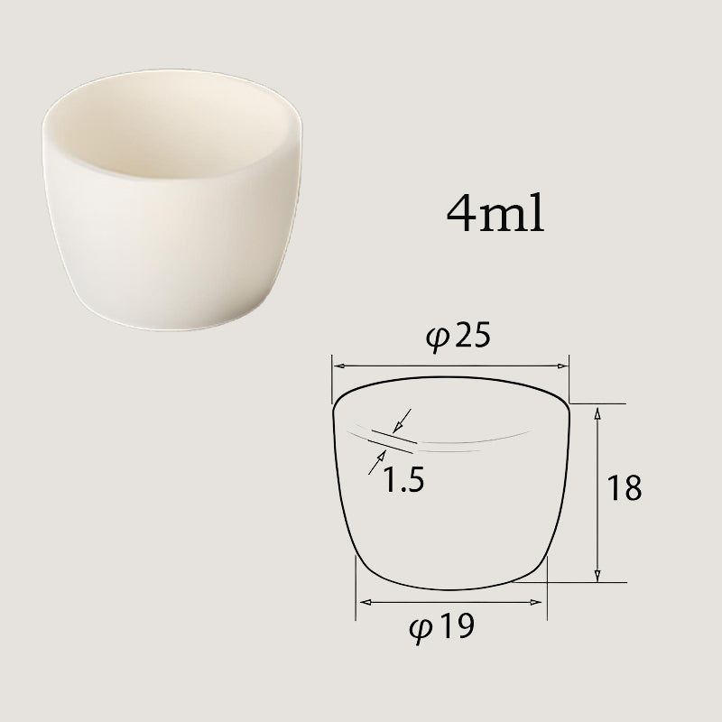 4ml Corrosion-Resistant Alumina Crucible, Precision Tool for Industrial High-Temp Processing