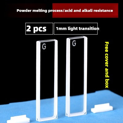 Glass Cuvettes for 20mm, 30mm, 40mm, 50mm Path Length - High Transmittance, 1cm Light Path, 3.5ml Capacity, Two-Sided Illumination, Suitable for 721/752 Spectrophotometers, Pesticide Residue Detection