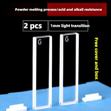 Laden Sie das Bild in den Galerie-Viewer, Glass Cuvettes for 20mm, 30mm, 40mm, 50mm Path Length - High Transmittance, 1cm Light Path, 3.5ml Capacity, Two-Sided Illumination, Suitable for 721/752 Spectrophotometers, Pesticide Residue Detection