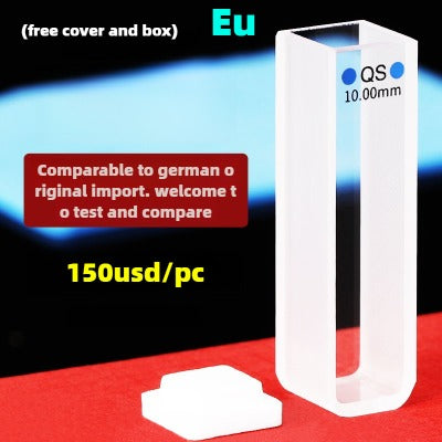 Quartz Cuvette for Spectrophotometer - 10mm Path Length, 20/30/40/50mm Dimensions, 1cm UV/Visible, Heat-Resistant, High Transmittance, Compatible with 751/752 Models