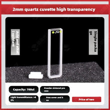 Charger l&#39;image dans la galerie, Short Path Length Quartz Cuvette - 0.2mm to 5mm, Micro Volume Samples, UV Spectrophotometer Compatible