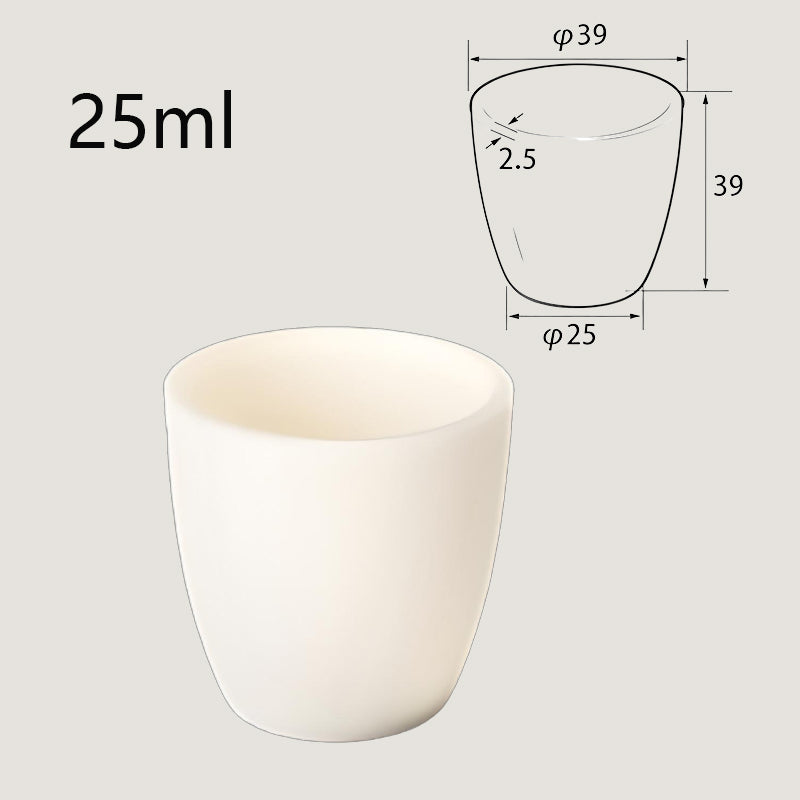 25ml High-Temperature Resistant Alumina Crucible, Designed for Industrial Smelting