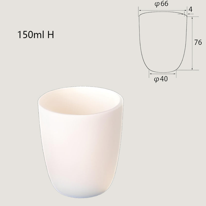 150ml-tall High-Temperature Resistant Alumina Crucible, Tall Industrial Design