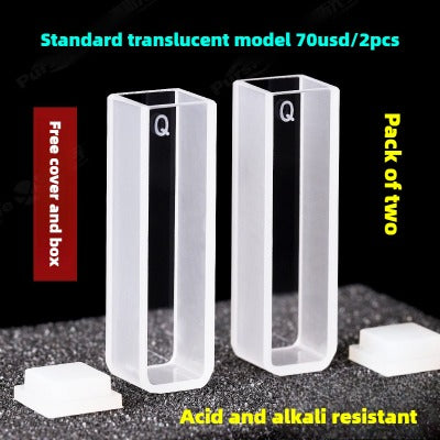 Quartz Cuvette for Spectrophotometer - 10mm Path Length, 20/30/40/50mm Dimensions, 1cm UV/Visible, Heat-Resistant