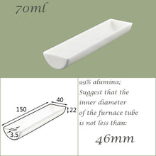 Laden Sie das Bild in den Galerie-Viewer, 【Lab Essential】99% Alumina Boat, 1600-1750°C High-Temperature Resistant, Half-Round Mullite Crucible，10~1000ml