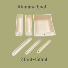 Load image into Gallery viewer, Alumina Boats/Crucibles, Temperature Resistant up to 1750°C, 2ml~150ml Capacity, Research Grade Ceramic Containers,99.9% si2o3