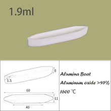 Load image into Gallery viewer, Research-Grade 99% Alumina Mullite Boat, Tube Furnace Refractory Crucible Resistant to 1600°C~1750°C, Ideal Lab Companion