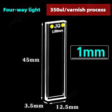 Load image into Gallery viewer, Quartz Cuvette - Five-Sided Illumination, 5mm to 100mm Path Length, Integrated Optical Bonding Process, Fluorescence Cuvette, UV Transparent