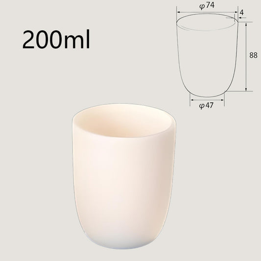 200ml High-Temperature Resistant Alumina Crucible, Suitable for Industrial Melting