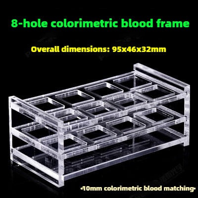 Glass Cuvettes with Plugs - High Transmittance, 1cm Light Path, 3.5ml Capacity, Two-Sided Illumination, Suitable for 721/752 Spectrophotometers, Pesticide Residue Detection