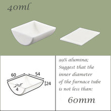 Load image into Gallery viewer, 【Lab Essential】99% Alumina Boat, 1600-1750°C High-Temperature Resistant, Half-Round Mullite Crucible，10~1000ml