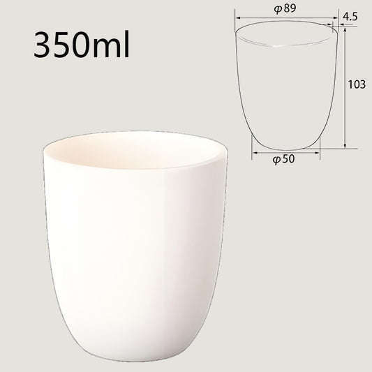 350ml High-Temperature Resistant Alumina Crucible, Designed for Industrial Smelting