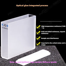 Load image into Gallery viewer, 18ml High Transmittance Quartz Cuvette - 50mm Path Length, UV Transparent, JGS1 Material, Data-Matched, Two-Sided Illumination