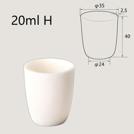 20ml-tall High-Temperature Resistant Alumina Crucible, Tall and Corrosion-Resistant for Industry