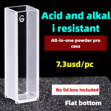 Load image into Gallery viewer, 10mm Path Length Glass Cuvette - 20/30/40/50mm Dimensions, High Transmittance, 1cm, Two-Sided Illumination, 3.5ml Capacity for 721/752 Spectrophotometer