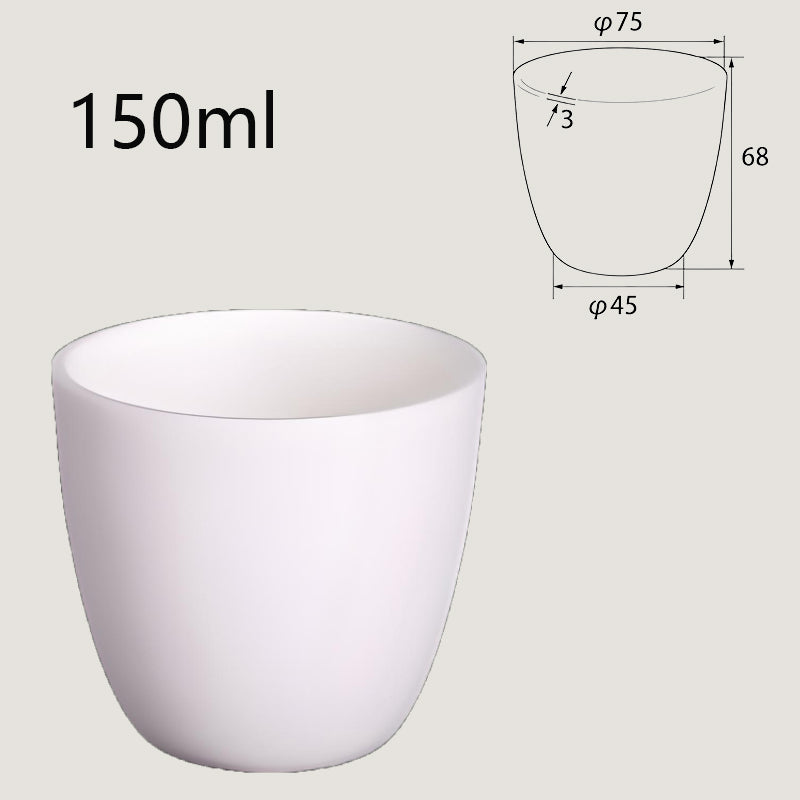 150ml High-Temperature and Corrosion-Resistant Alumina Crucible, Industrial Grade