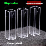 4.5ml Plastic Cuvette - High-Quality Plastic, 10mm Path Length, Two-Sided Illumination