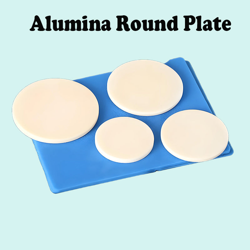 Large Round Alumina Plate, 90mm-220mm Diameter, High-Strength & High-Temperature Industrial Ceramic Board