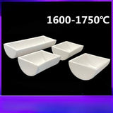 Corundum boat semicircle/porcelain boat 99% alumina combustion boat square perforated corundum crucible boat tube furnace