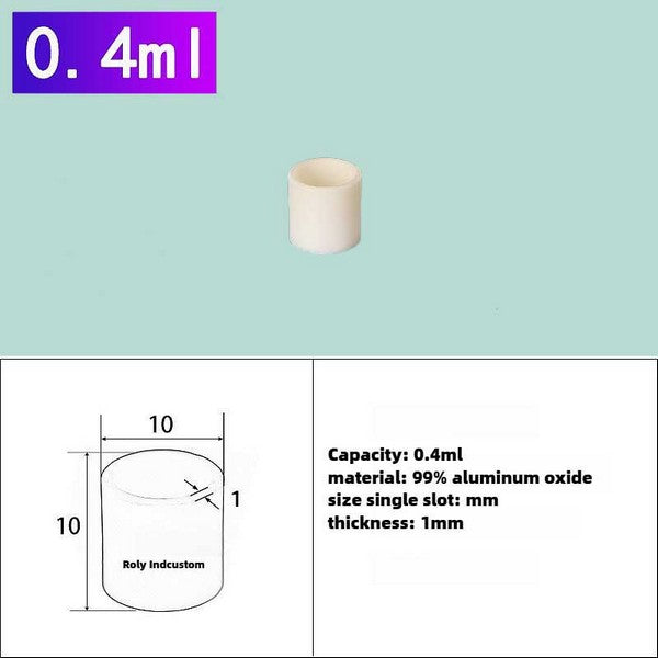 Aluminum Cylindrical Crucible - Ideal for High-Temperature Smelting|0.4ml-25ml