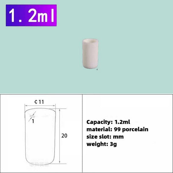 Aluminum Cylindrical Crucible - Ideal for High-Temperature Smelting|0.4ml-25ml