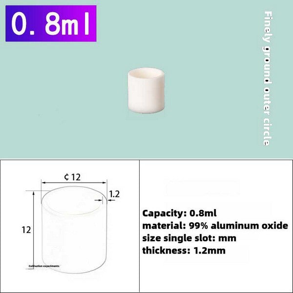 Aluminum Cylindrical Crucible - Ideal for High-Temperature Smelting|0.4ml-25ml