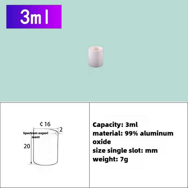 Aluminum Cylindrical Crucible - Ideal for High-Temperature Smelting|0.4ml-25ml