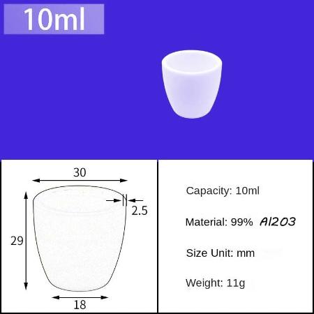 Alumina Crucibles High Form 10ml