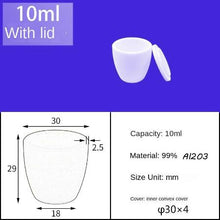 Laden Sie das Bild in den Galerie-Viewer, Alumina Crucibles High Form 10ml+lip