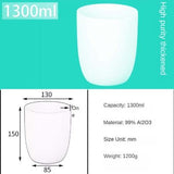 1300ml Alumina Crucibles| Professional Smelting Tool 1300ml White Fused Alumina Crucible