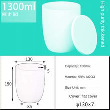 Laden Sie das Bild in den Galerie-Viewer, Alumina Crucibles High Form 1300ml+lip