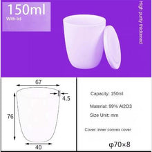 Laden Sie das Bild in den Galerie-Viewer, Alumina Crucibles High Form 150ml+lip