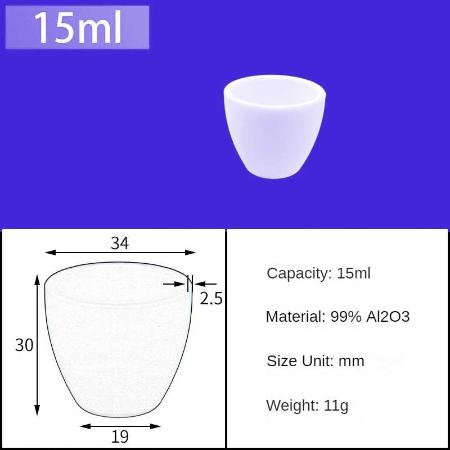 Alumina Crucibles High Form 15ml