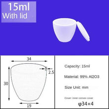 Load image into Gallery viewer, Alumina Crucibles High Form 15ml+lip