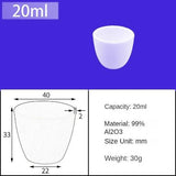 20ml Alumina Crucibles|High-Performance Refractory 99.9% Pure Alumina Crucible 20ml