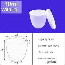 Load image into Gallery viewer, Alumina Crucibles High Form 30ml+lip