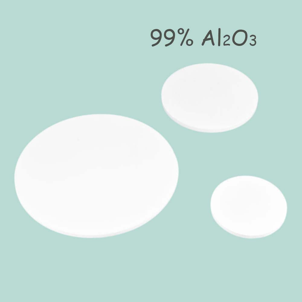 High Purity 99% Alumina Ceramic Disc | Heat Resistant up to 1600°C | Industrial Grade Insulating Material