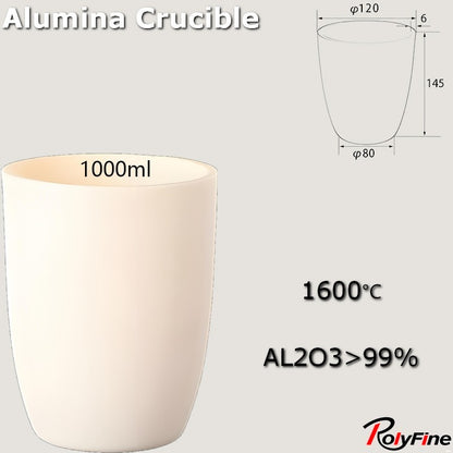 Alumina Crucibles High Form 2ml-3500ml