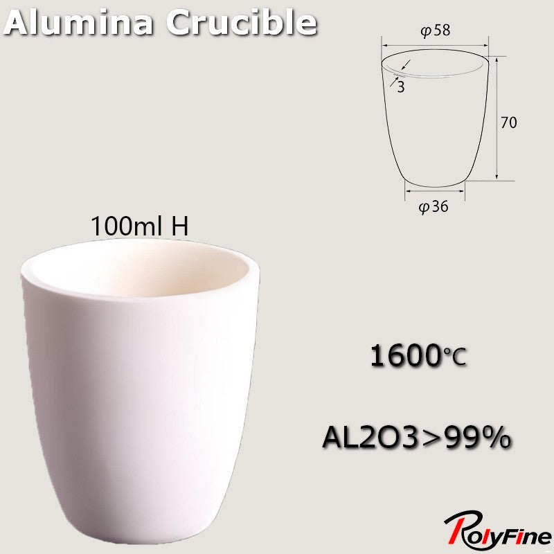 Alumina Crucibles High Form 2ml-3500ml