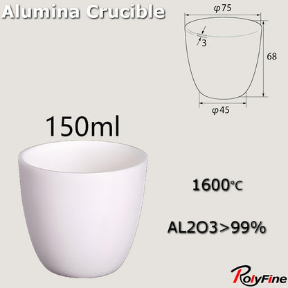 Alumina Crucibles High Form 2ml-3500ml